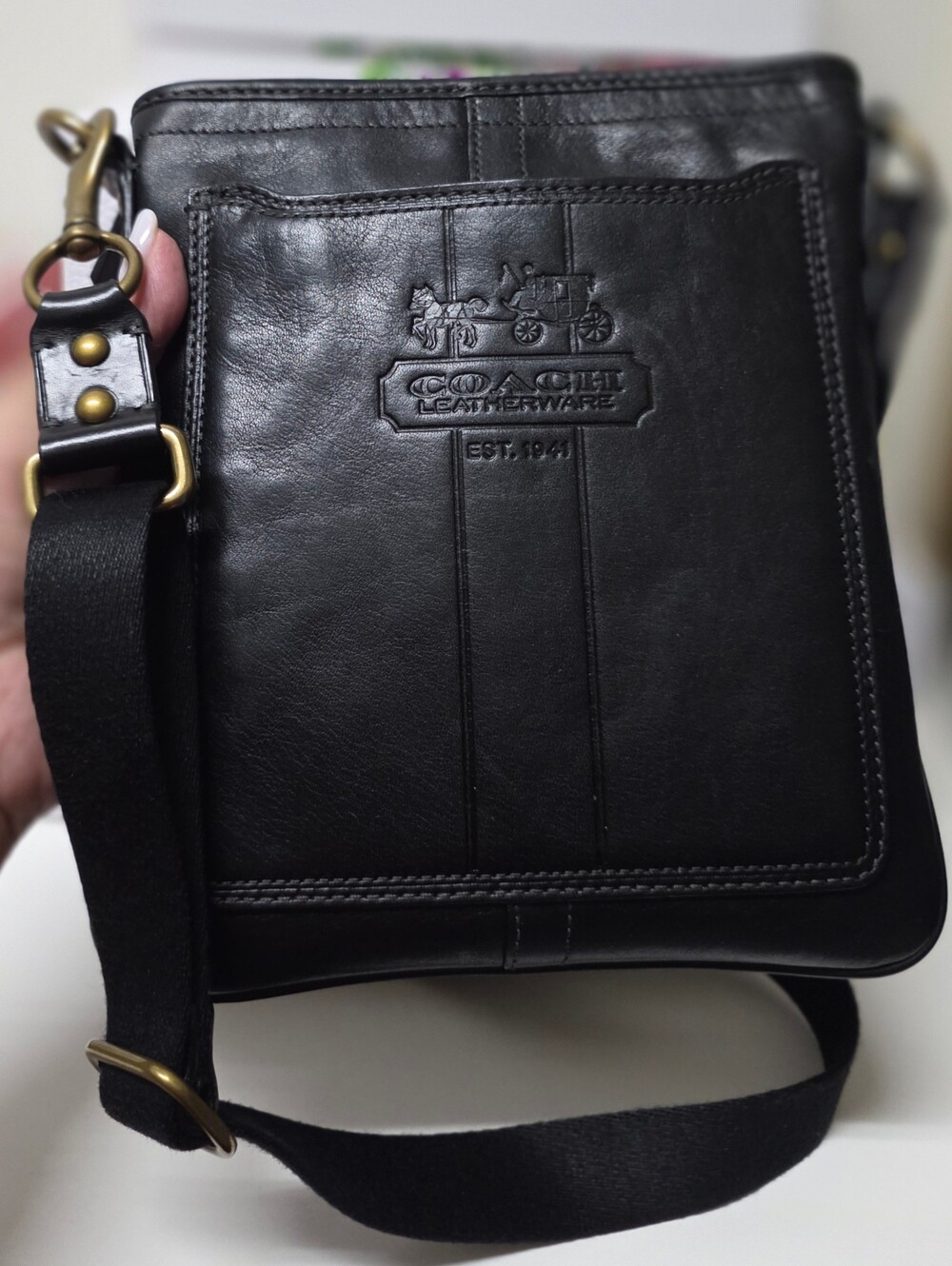COACH Heritage Crossbody Flight Bag #41004 - Picture 2 of 16